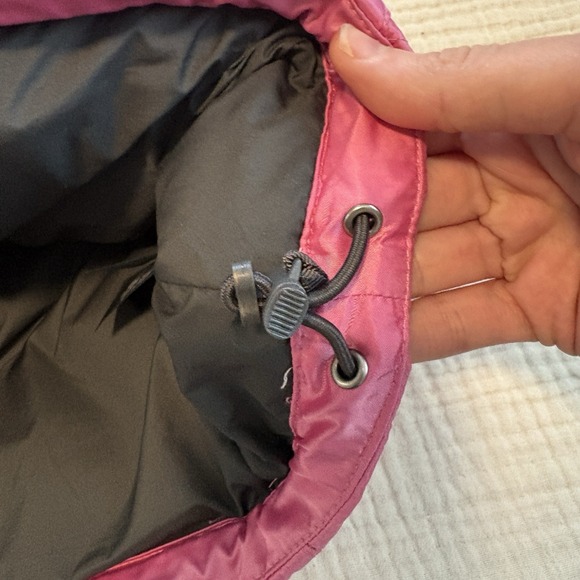 The North Face 550 Puffer Vest Goose Down Women's Sz Large Pink Full Zip - Picture 8 of 16